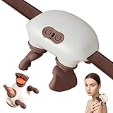 Nackenmassagegerät mit Wärme 3 Massage-Stufen, 4D Elektrisches...