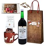 Geschenkset „Bratapfel-Glühmost mit Keramiktasse“ – 1 l Glühmost,...