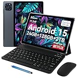 TABWEE T90 Android 15 Tablet mit Tastatur - Gemini AI, 24GB RAM+128GB ROM,...