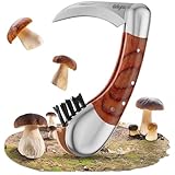 deigno Pilzmesser mit Bürste klappbar I Hochwertiges Pilzmesser mit...