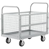 Plattformwagen 1134 kg Traglast, Transportwagen mit Verstellbarer,...
