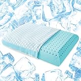 YOUMAKO Kühlendes Memory Foam Kopfkissen – 1 Packung Standard...