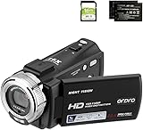 ORDRO V12 Videokamera Camcorder Full HD 1080P 30FPS Infrarot...