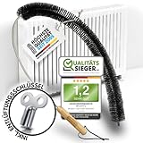 Heizungsbürste [Note 1,2] Heizkörperbürste lang 117cm kratzfrei mit...