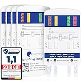 5x LuxmedIQ Drogen Schnelltest für 8 Drogenarten - Urin Drogentest Multi 8...