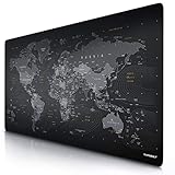 Titanwolf - Übergröße Mauspad 1200x600mm Weltkarte XXXL Mousepad groß...