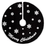 Weihnachtsbaum Decke, 76cm Christbaumdecke, Schwarz Weihnachtsbaumdecke...