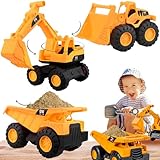 ISOYTERO 3pcs/Set Toy Cars Sturdes, glattes Strandsandspielzeug mit...
