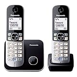 Panasonic KX-TG6812GB DECT Schnurlostelefon DUO ohne Anrufbeantworter...