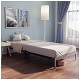 Dreamzie Bett 100x200 mit Lattenrost aus Metall - Seniorenbett 100x200 für...