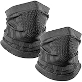 WTACTFUL 2 Stück Schlauchschal Herren Halbe Sturmhaube Motorrad Halstuch...