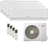 Green Electric Plus Quadri-Split-Klimaanlage, Klimagerät mit Wärmepumpe,...