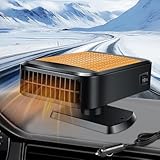 Afenau Heizlüfter Auto 12V, 2 in 1 Auto Heizung mit 360 Grad Drehung, 200W...