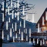 PEMOTech Meteorschauer Lichterkette Außen, 11.7m 15 Röhren 30CM 540 LEDs,...