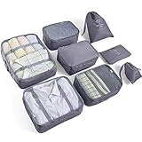 AMAYGA Koffer Organizer Set 8-teilig, kleidertaschen für Kleidung Kosmetik...