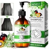 3 in 1 Rosmarin Shampoo für Haarwachstum, 300ml Bio Haarwuchsshampoo mit...