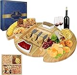 Louis Donné Käsebrett mit Käsewerkzeugen Set, Serviertablett Holz...