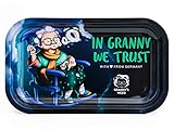 Granny's Exclusive Rolling Tray aus Metall | 27 x 16,5cm | Zum Drehen |...