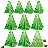 10 Stück Schnecken Halsbänder, Gartenglocken, Schneckenkragen,...