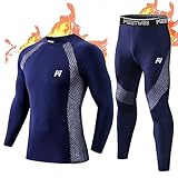 MeetHoo Thermounterwäsche Herren, Funktionsunterwäsche Atmungsaktiv...