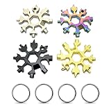 EULAPGOE 4er-Pack Schneeflocken Multi-Tool, 18-in-1 Multifunktionswerkzeug...