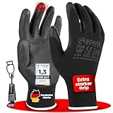 schutzmeister® 24 Paar Premium PU Arbeitshandschuhe, Größe 7/S - 11/XXL...