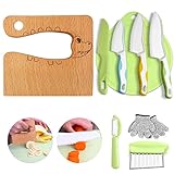 Kindermesser 9-teiliges Kinder-Küchenmesser-Set zum Schneiden und Kochen...