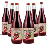 6 x 970ml Bio Granatapfel Muttersaft, Granatapfelsaft Direktsaft, Made in...