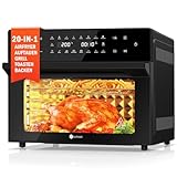 LLIVEKIT 30L Heißluftfritteuse XXL, Minibackofen Umluft mit 20 Programme...