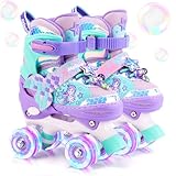 Meerjungfrau Kinder Rollschuhe für Mädchen 4 Größen Verstellbar Mit...