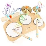 Holzspielzeug Schlagzeug Kinder Trommel 8 In 1 Musikinstrumente Kinder...