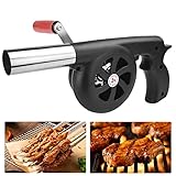 YAANBUNB BBQ Fan Luftgebläse Handbuch Grill Feuerstarter Outdoor Kochen...