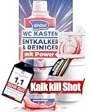 Qindoo WC Spülkasten Entkalker Shot - Extra Kalklöser für Aufputz und...