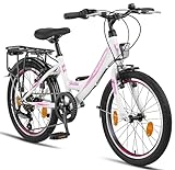 Licorne Bike Stella Premium City Bike 20 Zoll 6 Gang Shimano Fahrrad für...