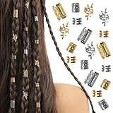 KOLZEMV 80 Stück Haarschmuck für Zöpfe, haarschmuck, Schmuck für Haar,...