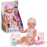 BABY born Lena (Little Baby Girl) 36cm, Babypuppe mit 7 Funktionen für...