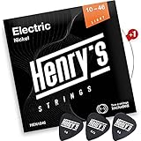 HENRYS® Gitarrensaiten E Gitarre 10-46 - Saiten für E Gitarre Light -...