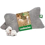 Herbalind Leseknochen Nackenrolle 40x18 cm Cord Design - 100% Baumwolle...