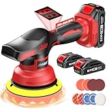 Avhrit Poliermaschine Auto Akku, 8 Geschwindigkeit Autopolierer Set mit...