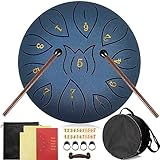 Purpledi Tongue Drum 11 Noten 6 Zoll, Zungentrommel Scheibentrommel, Steel...