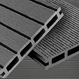 WPC Terrassendielen Basic Line - Komplett-Set Muster Hellgrau | 8-70m²...