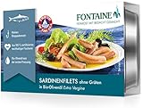 Fontaine Sardinenfilets ohne Gräten in Bio-Olivenöl – 120 g – 5er...