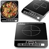 Steinborg® Induktionskochplatte Induktionskochfeld 1 Platte 2000 Watt...