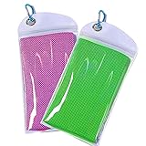 2 Pack Kühlhandtuch, 90 x 30cm Cooling Towel Cool Towel Set Kühlendes...