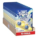 WC Frisch Kraft Aktiv Duftspüler Lemon (10er Pack), WC Reiniger sorgt für...