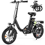 Finbike Klapprad E-Bike 16 * 2.15 Zoll Fat Tire,Tragbares Elektrofahrrad...