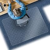 Bodenschutzmatte aus PET - transparente Schutzmatte für Teppichböden -...