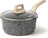 CAROTE Kochtopf 18 cm, Stieltopf mit Deckel, kleiner Antihaft-Kochtopf mit...