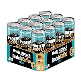 Body Attack Protein Coffee – Coffee Latte, 12 x 250ml (inkl. Pfand) -...