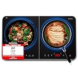 MEDION Doppel-Induktionskochplatte, 3500 Watt, Zwei Kochplatten, 10...